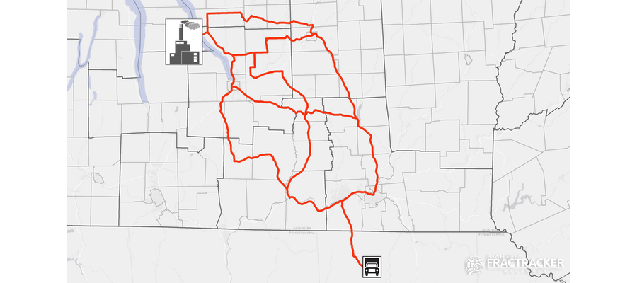 Virtual Pipelines - Potential Routes to Cayuga