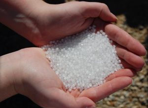 An image of plastic pellets