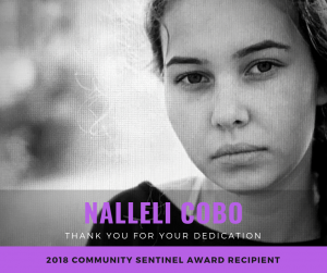Nalleli Cobo - 2018 Community Sentinel Award Recipient