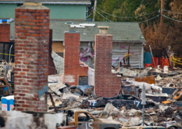 destroyed home following pipeline explosion in San Bruno, CA