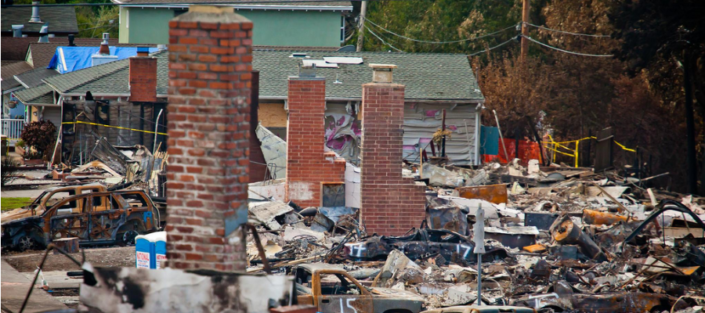San Bruno Aftermath feature image destroyed home following pipeline explosion in San Bruno, CA