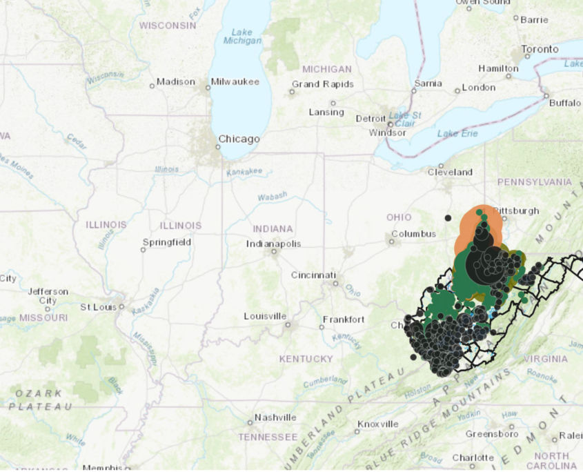 West Virginia oil and gas data