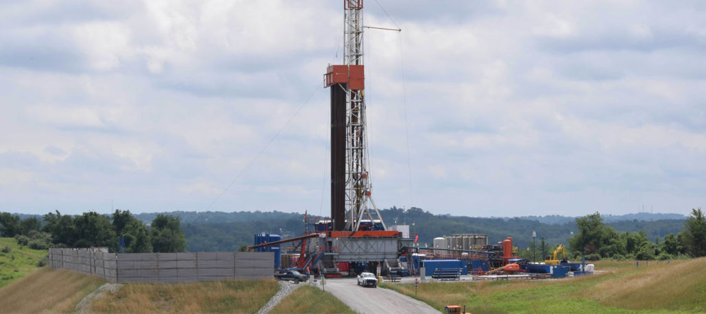 Fracking Drilling rig in Washington County, Pennsylvania