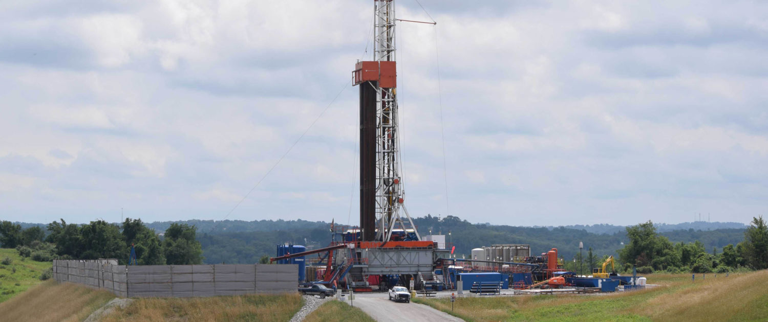 Fracking Drilling rig in Washington County, Pennsylvania