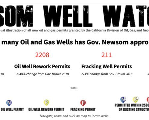 Governor Newsom Well Watch website for California drilling