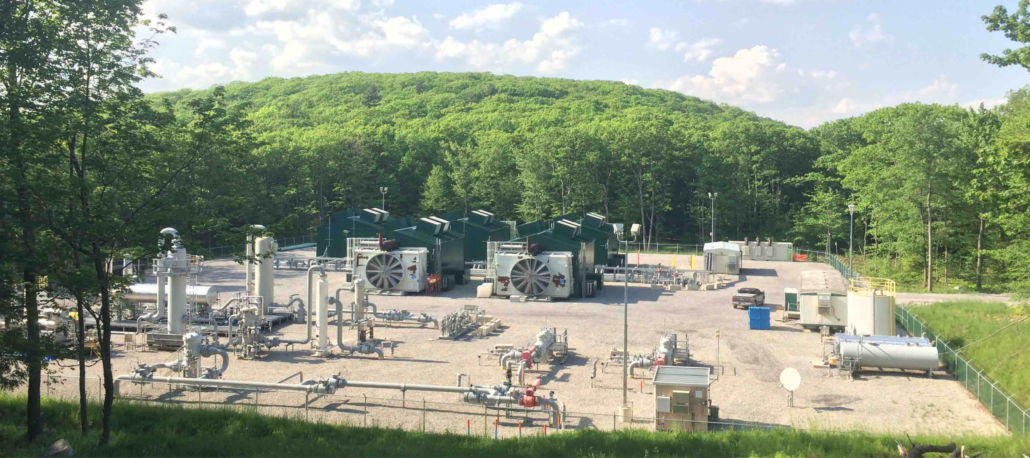 Compressor station within Loyalsock State Forest, PA.