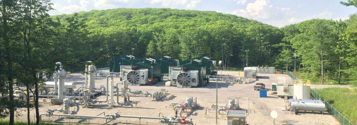 Compressor station within Loyalsock State Forest, PA.