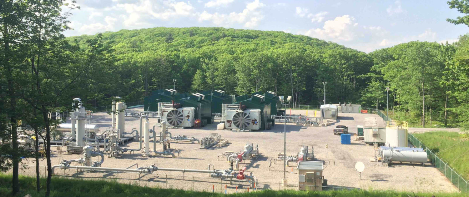 Compressor station within Loyalsock State Forest, PA.