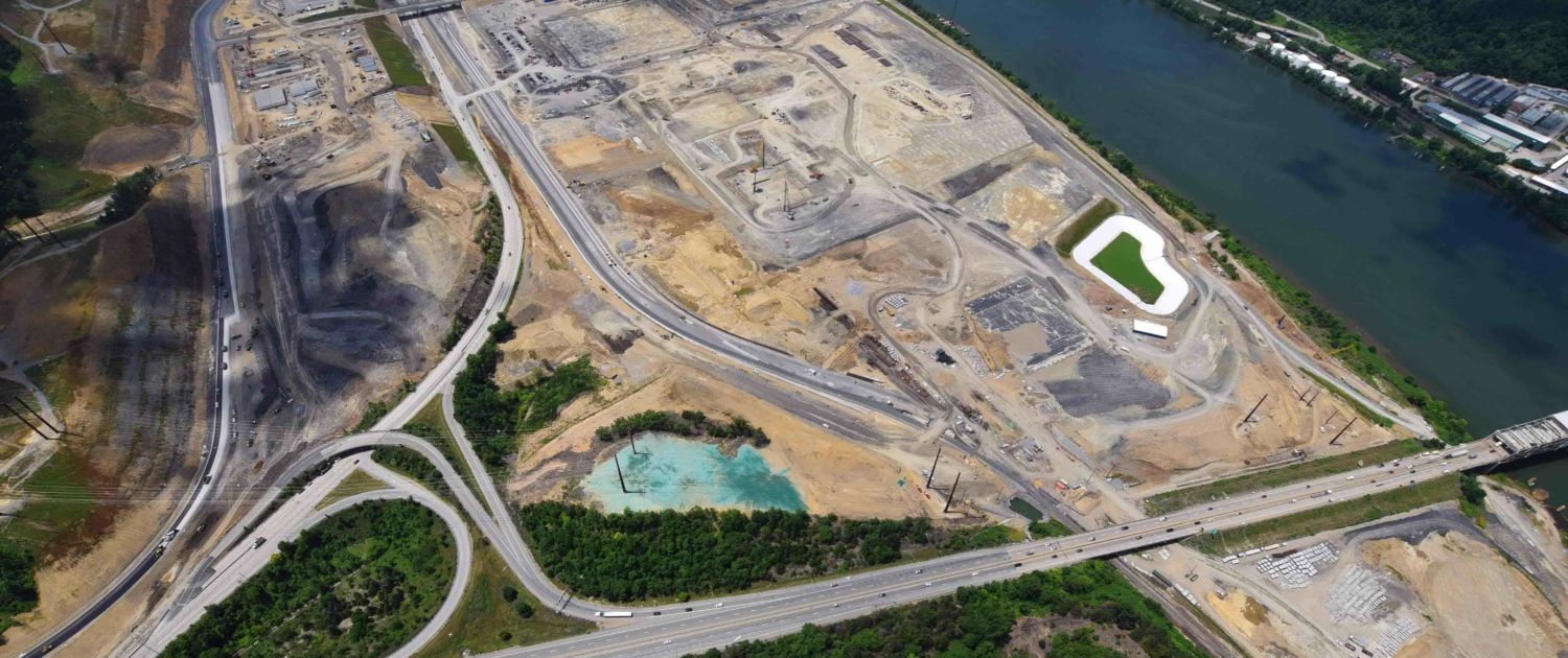 Early Construction (2016) of Shell Ethane Cracker in Monaca, Beaver County, Pennsylvania