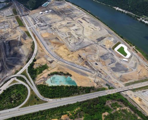 Early Construction (2016) of Shell Ethane Cracker in Monaca, Beaver County, Pennsylvania