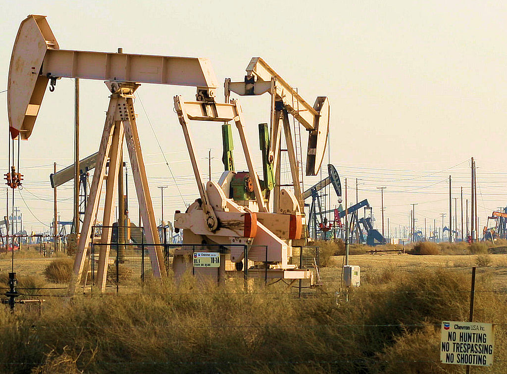 Pump jack in Lost Hills, Kern County, CA.