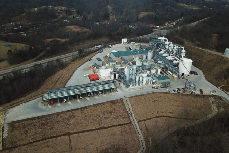 Fracking waste recycling plant in Doddridge County, WV. Photo by Ted Auch
