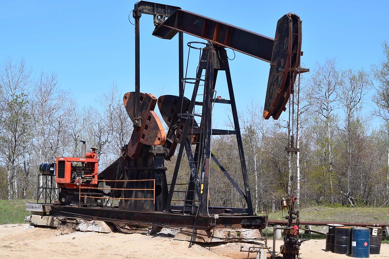 Oil well in Kalkaska County, MI. Photo by Ted Auch.