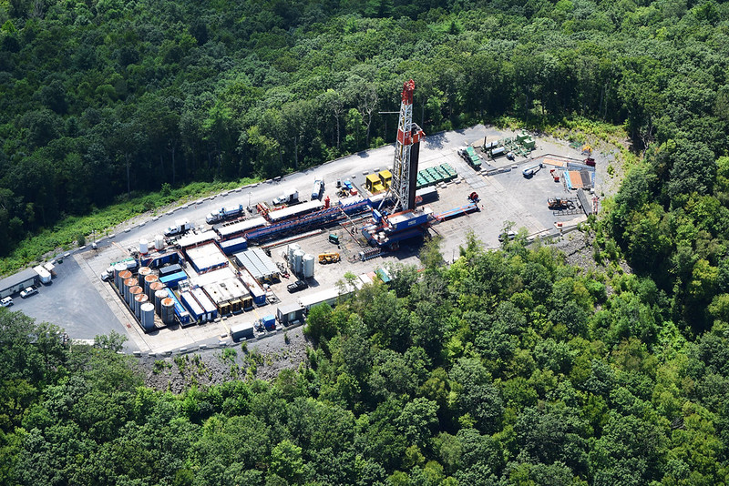 Drill rig in Potter County, PA. Photo by Ted Auch, 2019.