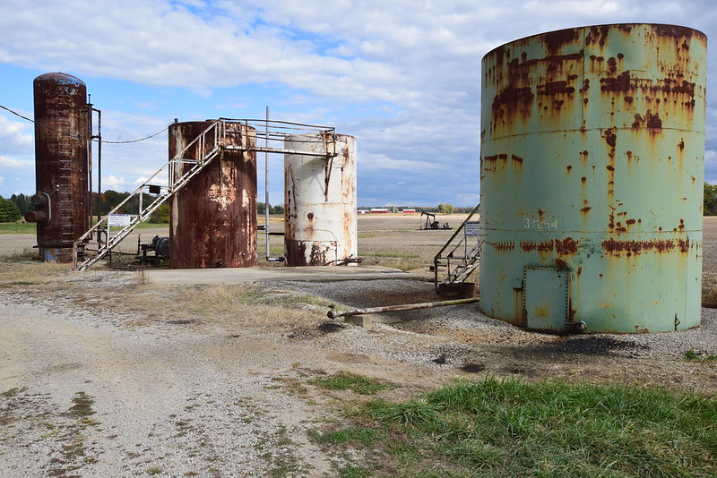 Injection well in Morrow County, OH. Phot by Ted Auch, 2015.