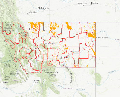 Montana Oil Fields Map Montana Content On Fractracker.org - Explore Information By State