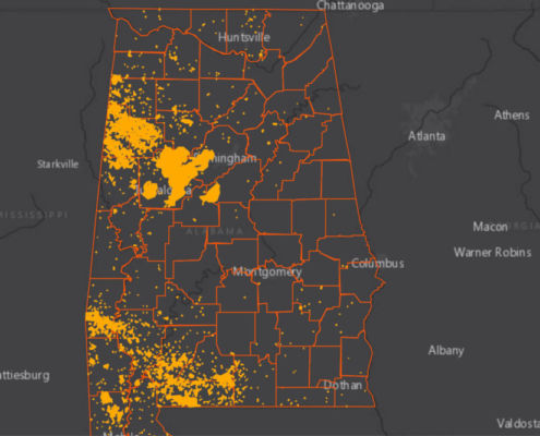Alabama Oil And Gas Fields Map Alabama Content | Fractracker Alliance