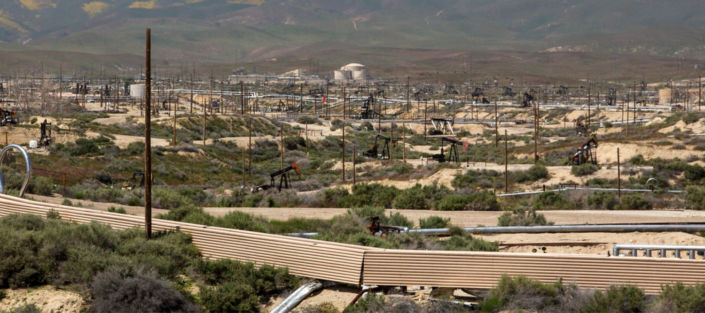 California oil fields feature