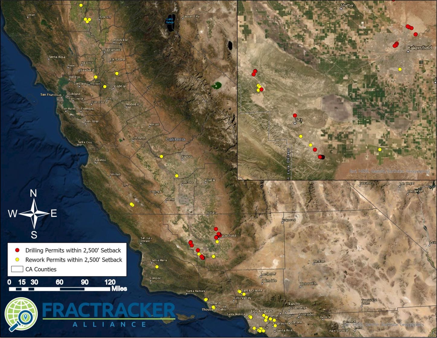 drilling sites in california permitted within 2,500’ of a home, school, healthcare facility, daycare, or prison, just since January 1, 2021