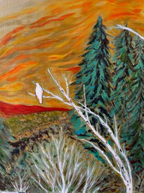 Victoria Switzer's Painting of the White Hawk