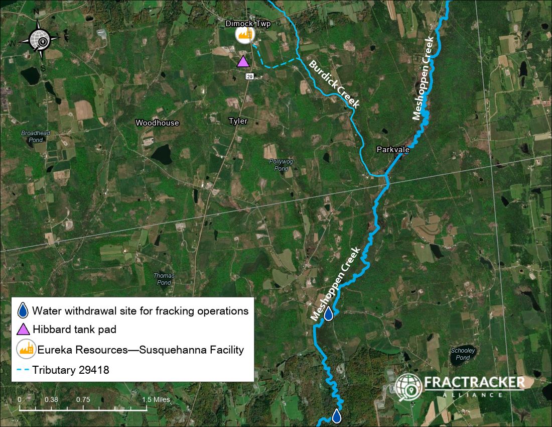 Map of Eureka Resources site