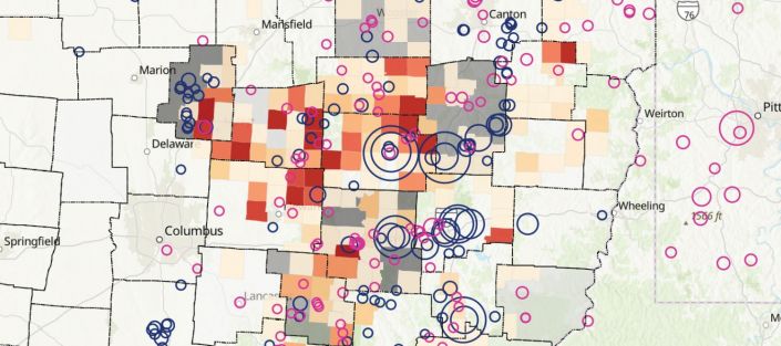 Brine spreading map feature Brine spreading map